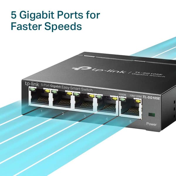 Tp-link Tl-sg105e 5 Ports Hub Switch Sort
