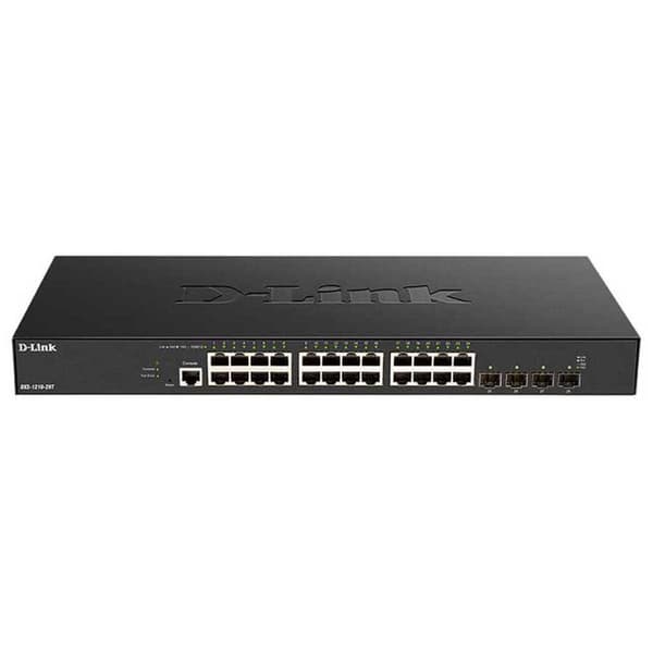 D-link Vaihtaa Dxs-1210-28t 24 Satamat Musta