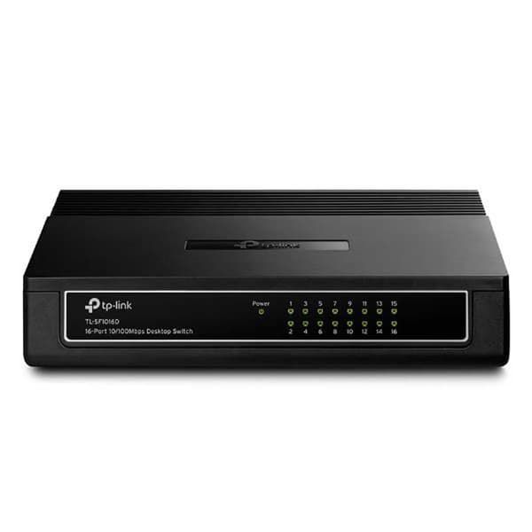 Tp-link Kontakt Tl-sf1016d 16 Havne Sort Sort