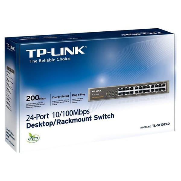 Tp-link Portit Sf Hub Switch 24 1024d Hopeinen