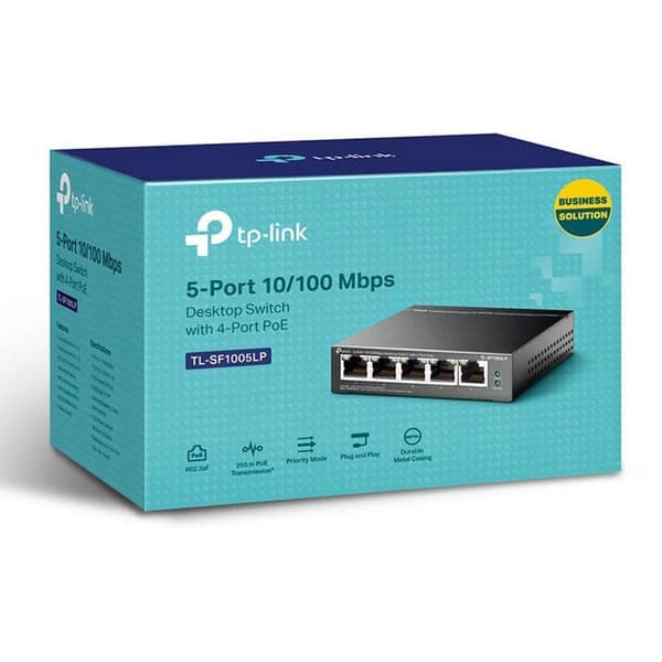 Tp-link Växla Tl-sf1005lp 5 Hamnar Svart