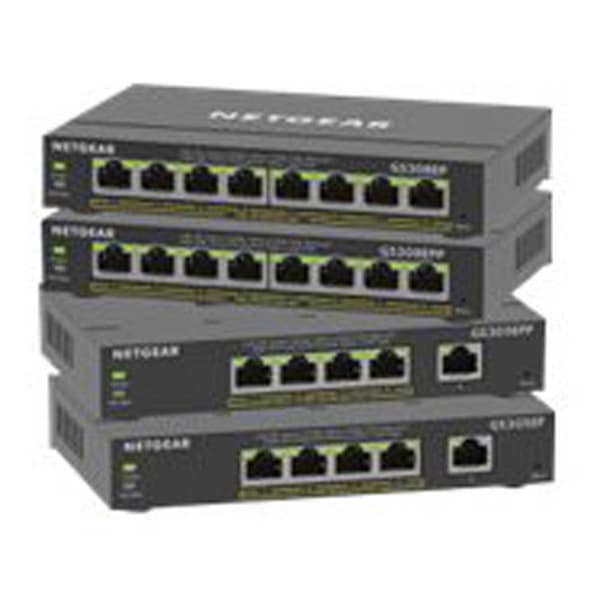 Netgear Kontakt Plus Gs308ep Sort Sort