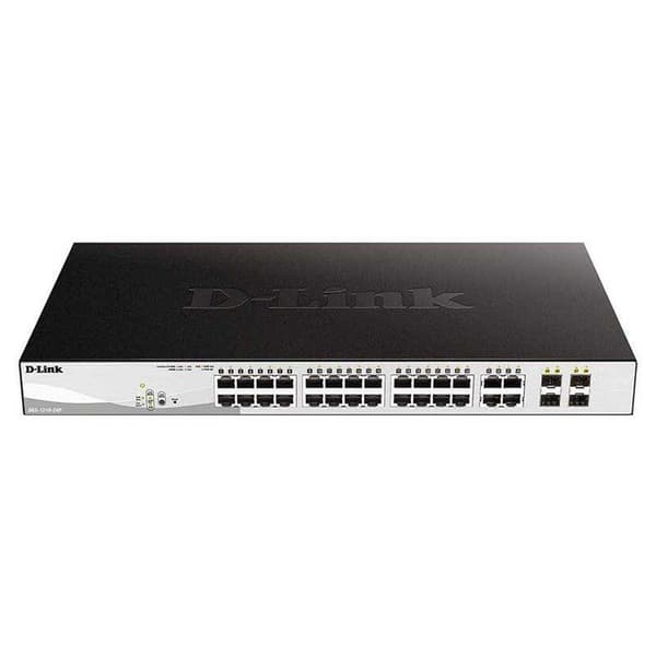 D-link Vaihtaa Dgs-1210-24p/e Hopeinen musta