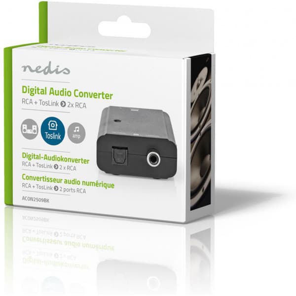 Nedis ACON2509BK -D/A-muunnin