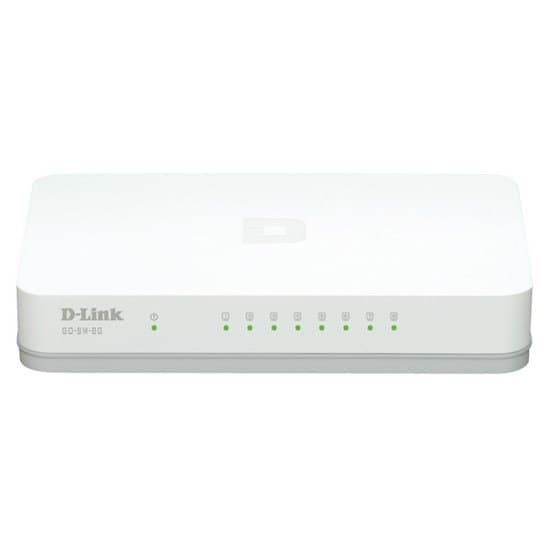 D-link Go-sw-8g 8 Ports Hvid