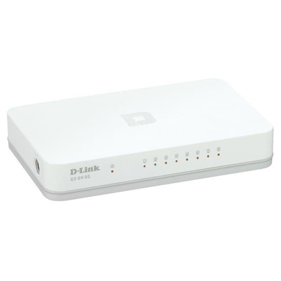 D-link Go-sw-8g 8 Ports Hvid Hvid