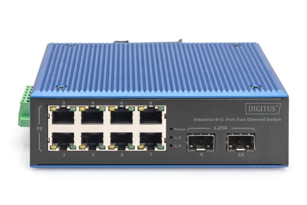 Digitus DN-651146, Hallitsematon, Fast Ethernet (10/100), Täysin kaksipuolinen