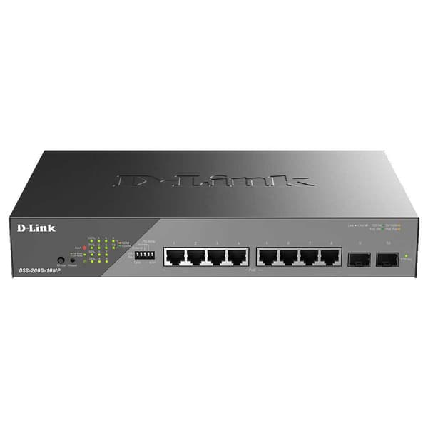 D-link Poe-kytkin Dss-200g-10mp/e Kirkas