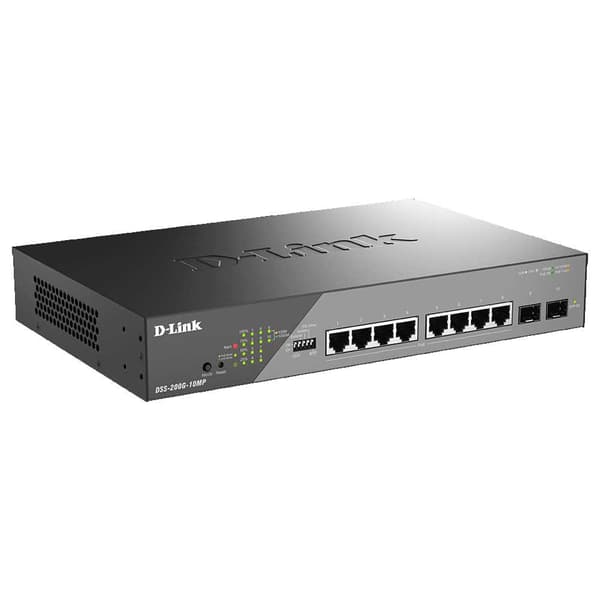 D-link Poe-kytkin Dss-200g-10mp/e Kirkas