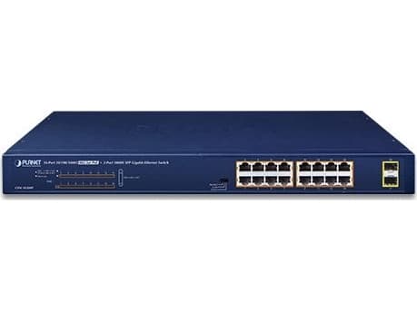 Planet 16-Port 10/100/1000T 802.3at