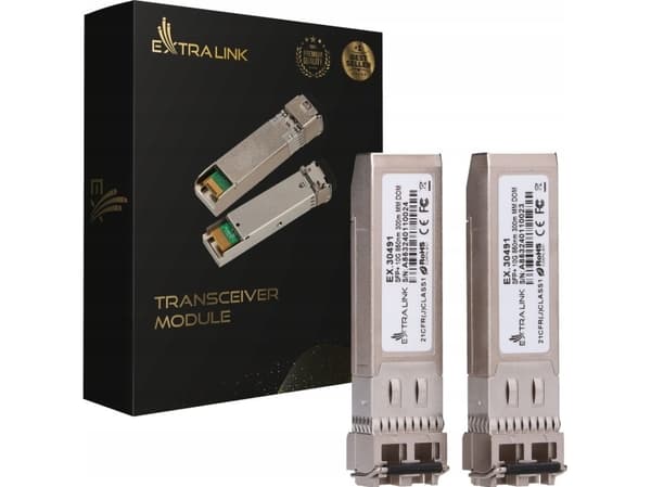 Splitter EXTRALINK SFP+ 10G 850NM MM 300M 2-PACK