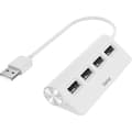Miniatyrbild 1 av 3: USB-hub - Hama - 4 portar - USB 2.0 - Vit färg - 4 extra portar