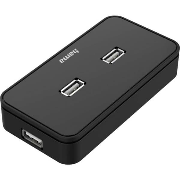 Hama USB 2.0 hubb 7 portar svart