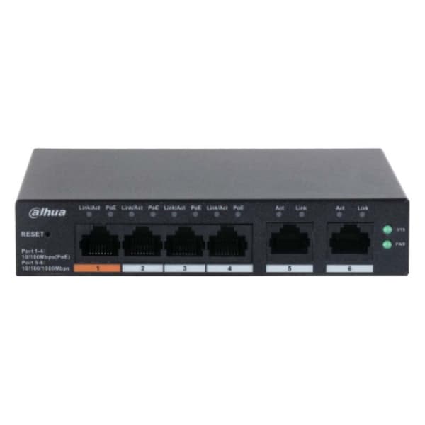 Dahua Portin Poe-kytkin Cloud Dh-cs4006-4et-60 4 Svart