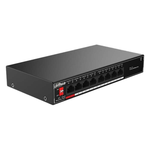 Dahua Port Uadministreret Skrivebord It Dh-sg1008p 8 8 Havn Poe Kontakt Sort