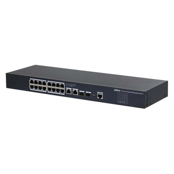 Dahua Port-administreret Desktop-gigabit-switch It Dh-sg4020 20 Sort