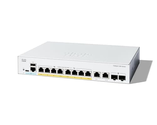 Cisco Catalyst 1200 8-ports GE Full - Switch - 8-portar - Power over Ethernet (C1200-8FP-2G)