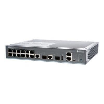 Juniper EX 2200 compact - Switch - Managed - 12 x 10/100/1000 (PoE) + 2 x Combined Gigabit SFP - PoE Grå