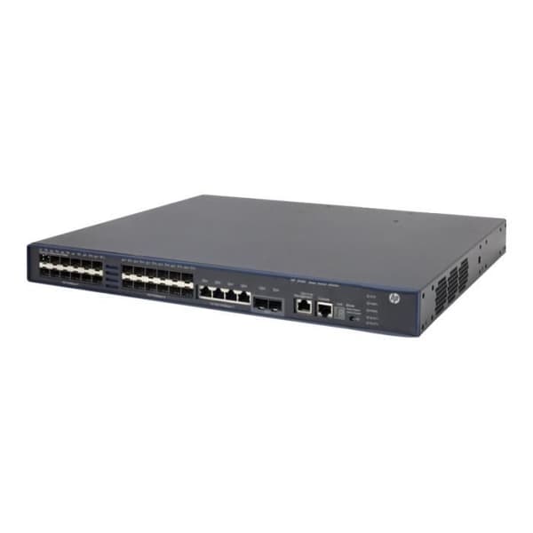 HPE 5500-24G HI TAA-kompatibel switch med 2 gränssnittsplatser C3 Managed Switch 4 x 10-100-1000 + 24 x Gigabit SFP + 2 x 10...