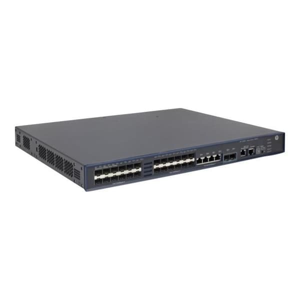 HPE 5500-24G HI TAA-kompatibel switch med 2 gränssnittsplatser C3 Managed Switch 4 x 10-100-1000 + 24 x Gigabit SFP + 2 x 10...