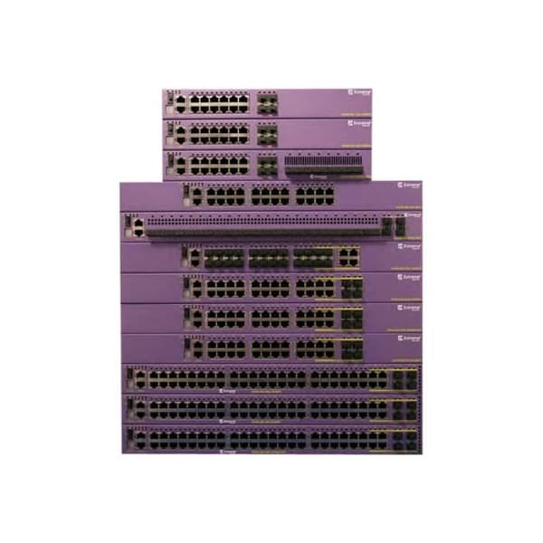 Extreme Networks ExtremeSwitching X440-G2 X440-G2-24t-GE4 Managed Switch 24 x 10-100-1000 + 4 x Gigabit SFP Rack Mount Burgundisk