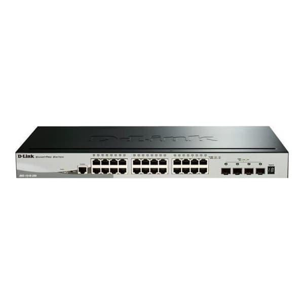 D-LINK Switch SmartPro 24 portar - DGS-1510-28X - 10/100/1000 Mbps + 4 portar 10 Giga SFP- USED