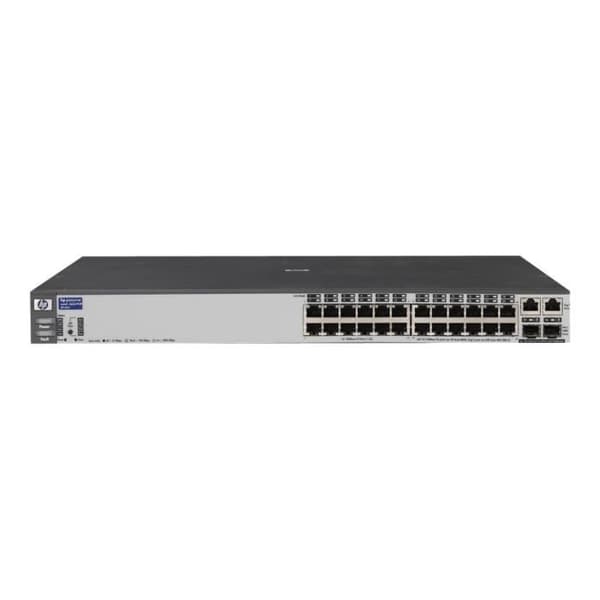 HPE Switch 2626-PWR Managed Switch 24 x 10-100 + 2 x SFP Combo Gigabit PoE Rack Monterbar- REFURBISHED