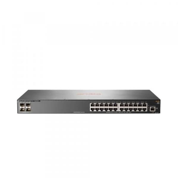 Switch - HPE ARUBA - 2540 - 24 Gigabit-portar - 4 SFP+ - 370 W PoE+- USED Grå