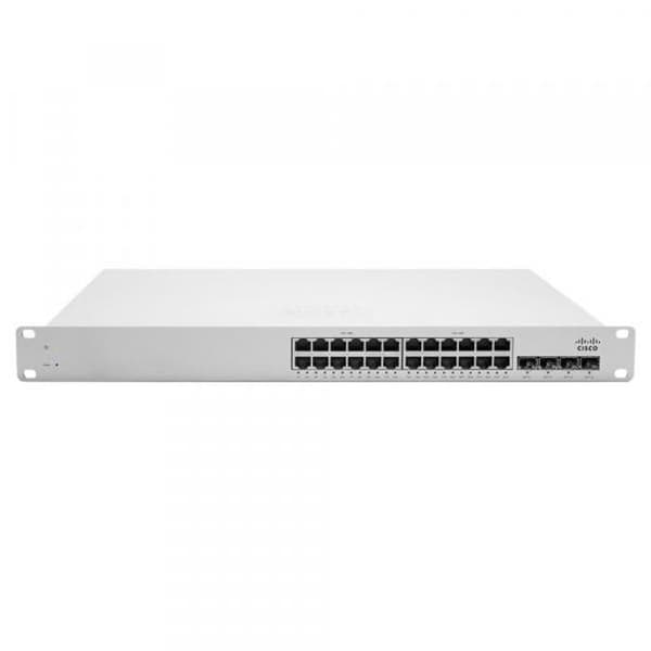 Cisco Meraki Cloud Managed MS320-24P C3 Managed Switch 24 x 10-100-1000 (PoE+) + 4 x SFP+ Rackmonterbar PoE+ (370 W) Vit