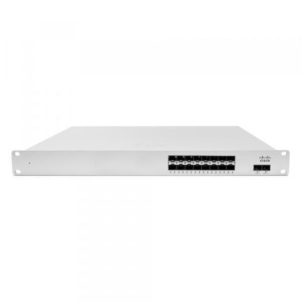 Cisco Meraki Cloud Managed Ethernet Aggregation Switch MS410-16 Managed Switch 16 x Gigabit SFP + 2 x SFP+ 10 Gb (länk...- USED Grå