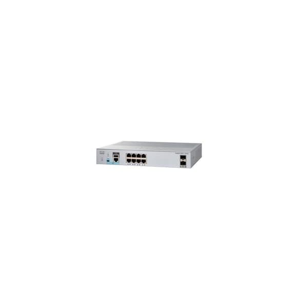cisco - nätverk: low end swit catalyst 1000 8port ge full poe 2x1g sfp Grå