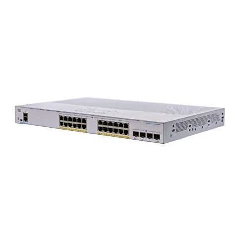 CISCO CBS250 Smart 24-portars GE PoE 4x CBS250 SMART 24-PORTAR GE POE 4X1G SFP Silver