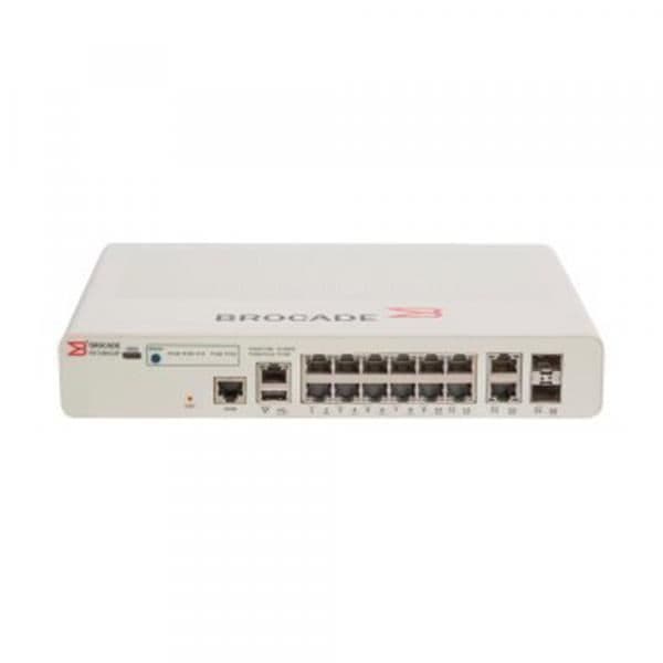 Brocade ICX7150-C12P-2X10GR switch - 12 portar - 2x 10 Gigabit Ethernet - Intern strömförsörjning