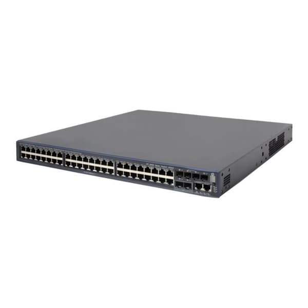 HPE 5500-48G-PoE+-4SFP HI Switch med 2 gränssnittsplatser Managed Switch 48 x 10-100-1000 (PoE+) + 4 x Gigabit SFP + 2 x 10... Svart