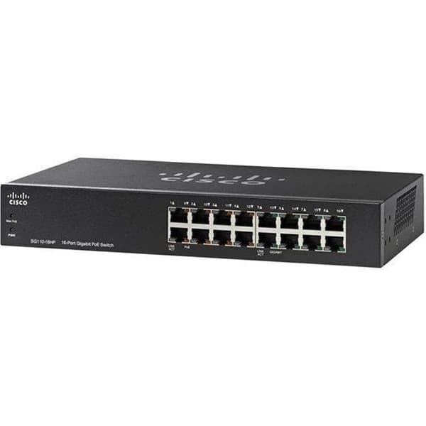 Cisco Small Business SG110-16HP - 16-portars switch Svart