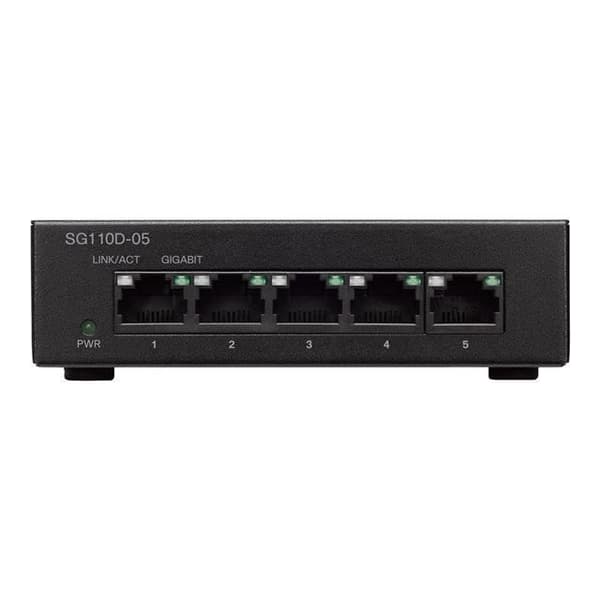 Cisco Small Business SG110D-05 - 5 Gigabit Switch- USED Svart