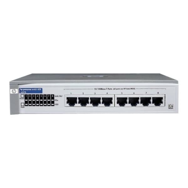 HPE V408 Switch 8x10-100 Desktop Switch- USED