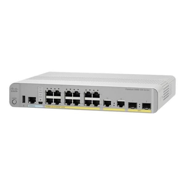 Cisco Catalyst 3560CX-12PD-S - Switch - Managed - 12 x 10-100-1000 (PoE+) + 2 x SFP+ combo- USED
