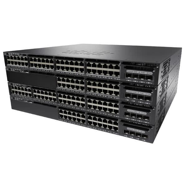 Cisco Catalyst 3650 Switch - WS-C3650-48TQ-S - Managed - 48 Gigabit Ethernet RJ-45-portar - 4 SFP+-portar - Svart- USED Svart