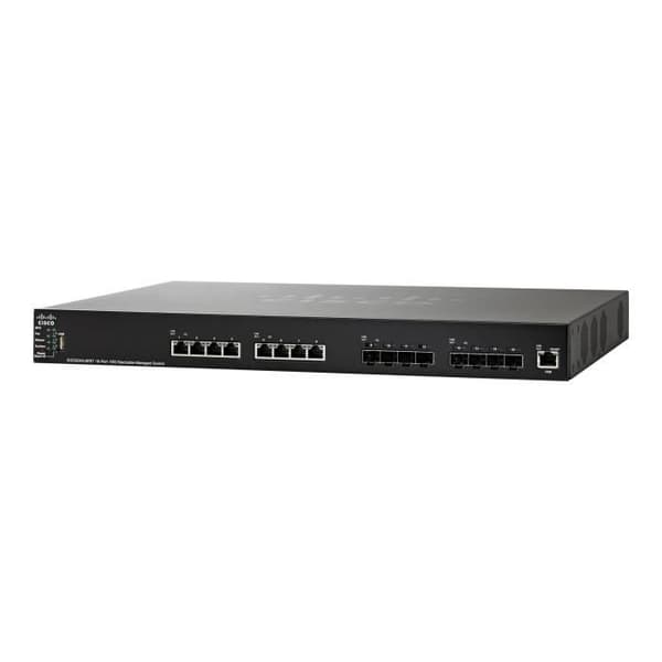 Cisco Small Business SG550XG-8F8T C3 Managed Switch 8 x 10GBase-T + 8 x 10 Gigabit SFP+ Desktop, rackmonterbar Svart