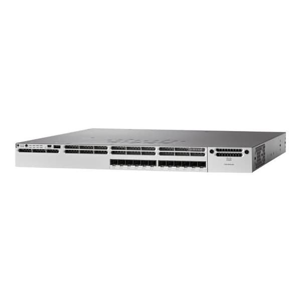 Cisco Catalyst 3850-16XS-S 12 x 1 Gigabit Managed C3 Switch - 10 Gigabit SFP+ + 4 x 10 Gb SFP+ (Uplink)...- USED Svart, Grå