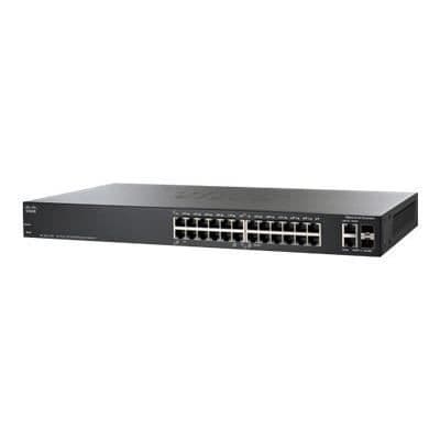 CISCO SF200-24FP-EU SWITCH 24 PORTAR RJ45 10/100...- USED Svart