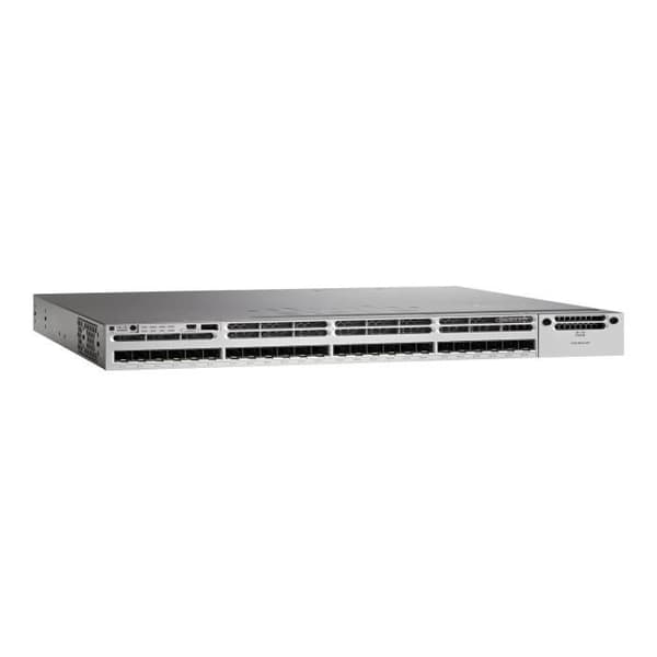 Cisco Catalyst 3850-24XS-S - Switch - C3 - Managed - 24 x 1 Gigabit - 10 Gigabit SFP+ - Desktop, Rackmonterbar- USED