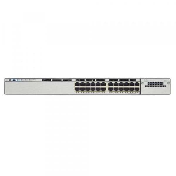 Cisco WS-C3750X-24U-S Switch- USED Svart