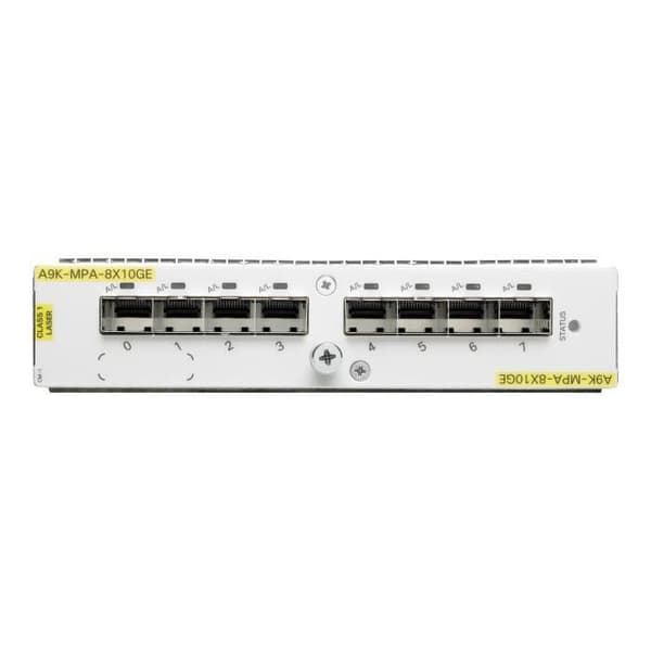 Cisco ASR 9000 Series 8-portar 10-Gigabit Ethernet Modular Port Adapter 10 Gigabit SFP+ x 8 Expansion Module för ASR 9001,...