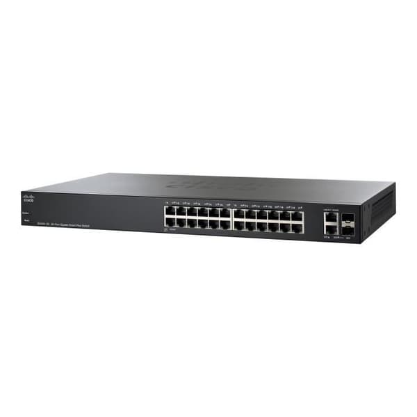 Cisco Small Business Smart Plus SG220-26 Managed Switch 24 x 10-100-1000 + 2 x SFP Combo Gigabit Desktop,...- USED