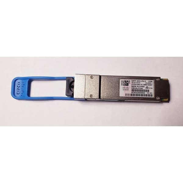 Cisco QSFP-40G-LR4-S =, 40000 Mbit-s, QSFP, LC, IEEE 802.3ba, LR, 40GBASE-LR4- USED