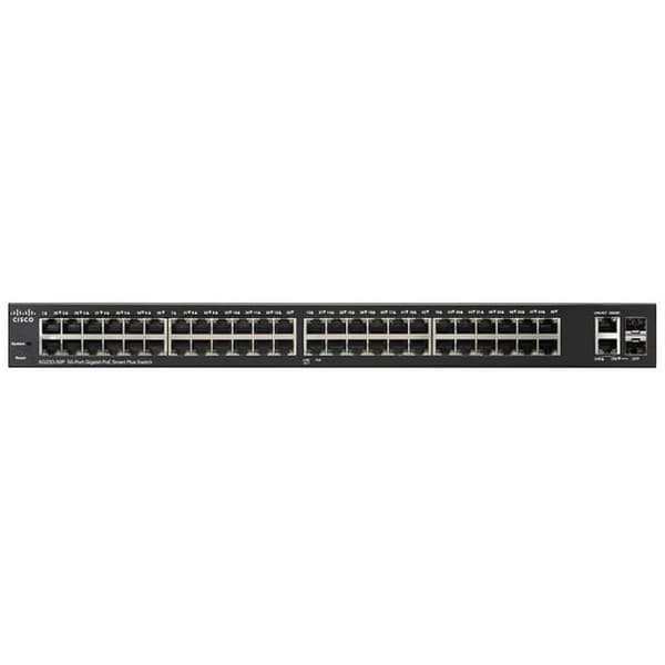 Cisco Smart Plus Gigabit 50-portars svart åtkomstpunkt - Cisco SG220-50 Svart