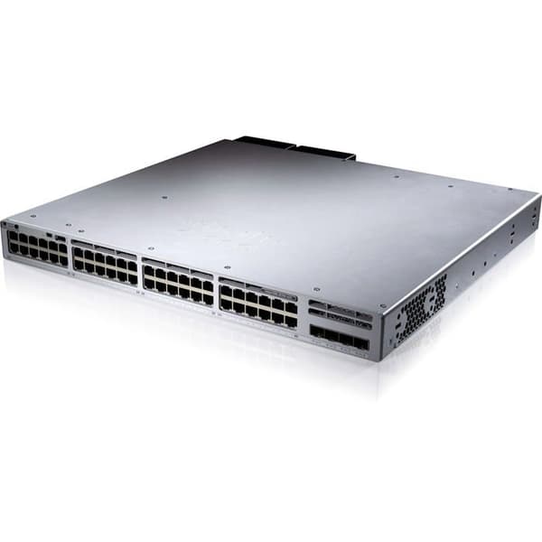 CISCO Catalyst 9300L 48P PoE Network Essentials 4x10G Uplink Switch - Gigabit Ethernet - Rackmonterad Grå