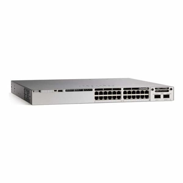 Cisco Catalyst C9300-24UX-A-switch - Hanterad - 24 portar 10G - Stapelbar - PoE- USED Grå